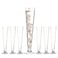 Craft And Craft and Party Sets of 6 Clear Trumpet Vases 24 Height 6 24