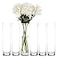 Craft And Craft and Party Cylinder Glass Vase 6 Pack 20 Clear Cylinder Vases Cylinder vase for Wedding Centerpiece 4 Diameter Opening