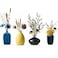 Malltohome Small Ceramic Flower Vases Set of 4 Bud Vase Decorative Modern Floral Vase