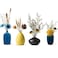 Malltohome Small Ceramic Flower Vases Set of 4 Bud Vase Decorative Modern Floral Vase