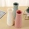 Organza Plus CeramicLike Plastic Vase Unbreakable Woven Seashell White Flower Vase
