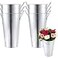 HAKZEON 6 Pack 10 Inches Galvanized Metal Vase Rustic Farmhouse Tall Galvanized Metal Flower Vase for Wedding Table Home Decor