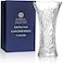 CRYSTAL SELECTION CS Crystal Vase 12inch high Sunflower Design for Flowers Decor Lovely Nice Shiny Piece Perfect as a Gift Suitable for All Occasions
