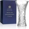 CRYSTAL SELECTION CS Crystal Vase 12inch high Sunflower Design for Flowers Decor Lovely Nice Shiny Piece Perfect as a Gift Suitable for All Occasions