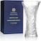 CRYSTAL SELECTION CS Crystal Vase 12inch high Sunflower Design for Flowers Decor Lovely Nice Shiny Piece Perfect as a Gift Suitable for All Occasions