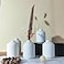 QUALLON Small White Ceramic Vases Set 6 for Decor Boho Bud Vases for Dry Flower 41H x 3W White Ceramic Vases for Centerpieces House Plants Wedding Home Modern Minimalist