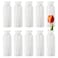 ZOOFOX 10 Pack Composite Plastic Flower Vase 8 Plastic Vases for Centerpieces White Unbreakable Vases for Wedding Dinner Table Party Living Room Office Bedroom Decor Origami Design