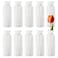 ZOOFOX 10 Pack Composite Plastic Flower Vase 8 Plastic Vases for Centerpieces White Unbreakable Vases for Wedding Dinner Table Party Living Room Office Bedroom Decor Origami Design