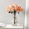 UUyuality 10 Decorative Modern Flower Vase for Floral Arrangements Large Elegant Clear Glass Vase for BouquetTransparent Clear 01