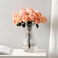 UUyuality 10 Decorative Modern Flower Vase for Floral Arrangements Large Elegant Clear Glass Vase for BouquetTransparent Clear 01