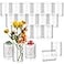 Vesici Clear Plastic Cylinder Vase Bulk Clear Flower Container Wide Round Centerpiece Candle Holder for Home Office Wedding Decorations Shatter Resistant20 Pcs4 Inch