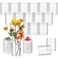 Vesici Clear Plastic Cylinder Vase Bulk Clear Flower Container Wide Round Centerpiece Candle Holder for Home Office Wedding Decorations Shatter Resistant20 Pcs4 Inch