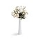 SAIURE Bud Vase White Small Ceramic Vase for Modern Home Decor Flower Vase for Centerpieces Elegant Minimalism Style Fit Table Shelf Fireplace Bedroom Kitchen Living Room Office