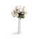 SAIURE Bud Vase White Small Ceramic Vase for Modern Home Decor Flower Vase for Centerpieces Elegant Minimalism Style Fit Table Shelf Fireplace Bedroom Kitchen Living Room Office