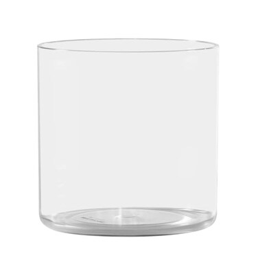 RosPynn Rospynn Acrylic Cylinder Vase Thick Vase NonBreakable Plastic Decorative Centerpiece for Home or Wedding 59x59 Short Round Clear