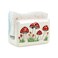 Bicuzat Ceramic Mushroom Pattern Sink Caddy Kitchen Sink Sponge Holder Red