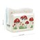 Bicuzat Ceramic Mushroom Pattern Sink Caddy Kitchen Sink Sponge Holder Red