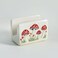 Bicuzat Ceramic Mushroom Pattern Sink Caddy Kitchen Sink Sponge Holder Red