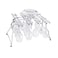 Oenophilia Fusion Stemware Wine Decanter Drying and Storage Rack 16 Wine Glass Rack and Holder Foldable