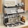 MAJALiS 3 Tier Extra Large Stainless Steel Expandable Over The Sink Dish Drainer Drying Rack Rust Proof Metal Space Saving Modern Black Big Capacity Extendable Plate Strainers Above Counter