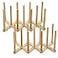 Lawei 2 Pack Bamboo Bottle Drying Rack Retractable Bottle Cup Dish Drying Rack Plastic Bag Dryer Rack and Portable Drainer Stand Holder for Water Bottles Plate Cup Pot Lid Cutting Board