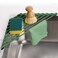 Tomorotec Compact SiliconeCoated Triangle Dish Drying Rack for Sink Corner Foldable Stainless Steel OverTheSink Organizer and Storage Shelf Army Green