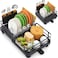 TOOLF Dish Drying Rack Expandable Dish Racks for Kitchen Counter Stainless Steel Dish Drainer with Drainboard Set Cutlery Holder RustProof 137205L x 128W Black