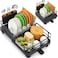 TOOLF Dish Drying Rack Expandable Dish Racks for Kitchen Counter Stainless Steel Dish Drainer with Drainboard Set Cutlery Holder RustProof 137205L x 128W Black
