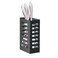 PUSDON Over Sink Dish Drying Rack Parts Cutlery Silverware Utensil Holder Black