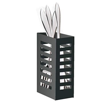 PUSDON Over Sink Dish Drying Rack Parts Cutlery Silverware Utensil Holder Black