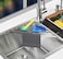 Ahyuan Corner Sink Dish Drainer over the Sink Dish Drying Rack Corner Dish Rack SUS304 Cubic Stainless Still Kitchen Sponge Holder Corner Sink Sponge Caddy Dish Rack Gray