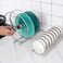 MINGFANITY Small Bowl DrainerStainless Steel Bowl Drying Rack for Kitchen Counter Organizer Storage Storage Shelf Chrome 1 Dish Rack and 1 Bowl Rack