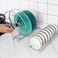 MINGFANITY Small Bowl DrainerStainless Steel Bowl Drying Rack for Kitchen Counter Organizer Storage Storage Shelf Chrome 1 Dish Rack and 1 Bowl Rack