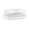 Farberware Classic Large Rust Resistant Full Dishrack with Removable 3 Compartment Flatware Caddy Andlged Drain Board 3Piece White