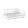 Farberware Classic Large Rust Resistant Full Dishrack with Removable 3 Compartment Flatware Caddy Andlged Drain Board 3Piece White