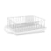 Farberware Classic Large Rust Resistant Full Dishrack with Removable 3 Compartment Flatware Caddy Andlged Drain Board 3Piece White