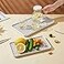 Bonilve Small Drain Rack for Kitchen Sink 2 Tier Cup Dish Drying Rack for Office Coffee Table MultiUse Tray for Serving White Grey Dish Drying Mat Big Enough