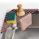 Tomorotec Compact SiliconeCoated Triangle Dish Drying Rack for Sink Corner Foldable Stainless Steel OverTheSink Organizer and Storage Shelf Coffee