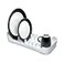 iDesign Compact Dish Drying Rack for Kitchen Counter White