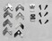 GVS-ART Metal Canvas Frame Hardware Accessories Frame Hanging HangersL Shaped Angle BracketFlat Plate Fastener Tapped Corners Gasket HooksBlack NailsDIY Canvas Painting Framing Tools 1 Set 18Pcs