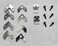 GVS-ART Metal Canvas Frame Hardware Accessories Frame Hanging HangersL Shaped Angle BracketFlat Plate Fastener Tapped Corners Gasket HooksBlack NailsDIY Canvas Painting Framing Tools 1 Set 18Pcs