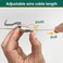 appacare 16 Pcs Picture Rail Hanging SystemPicture Rail Hooks Molding Hooks Picture Rail HangersAdjustable Picture Wire Hooks Kit with 3ft 1 m Length Cable with LoopPicture Hanging Kit