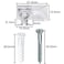 AccEncyc 20 Pack 34mm Frameless Mirror Holder Clips Clear Mirror Mounting Clip Plastic Glass Retainer Clips Mirror Mounting Hardware with Screw and Anchors for Wall Cabinet Door