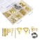PAN PARRY 245 PCS Picture Hanging Kit Picture Hangers Assorted Kit with Heavy Duty Wall Hooks Sawtooth Picture Wire D Rings Hardware Nails Eye Hooks and Picture Hanging Tool for Frame Canvas Mounting