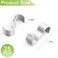 appacare 25 Pack Molding HooksSteel Picture Rail Hangers HooksWide Picture Rail Molding Hooks White