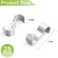 appacare 25 Pack Molding HooksSteel Picture Rail Hangers HooksWide Picture Rail Molding Hooks White