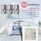 PinCute 50 Pack Concrete Wall Hooks Wall Picture Hangers with Invisible Nails No Drilling Picture Hanging Hooks for Stucco Cement Wall and More