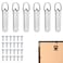 NQEUEPN 6pcs Heavy Duty DRing Picture Hangers with Screws 4 Hole D Ring Hooks for Hanging Pictures Photo Frame Whiteboard Mirror Paintings