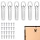 NQEUEPN 6pcs Heavy Duty DRing Picture Hangers with Screws 4 Hole D Ring Hooks for Hanging Pictures Photo Frame Whiteboard Mirror Paintings
