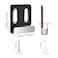 Funnytek 8Pcs Mirror Holder Clips Stainless Steel Mirror Hangers Heavy Duty Mirror Hanging Kit Mirror Holder Hanging Clips with NonSlip Pad with Screw for Mirror Billboard Frames Fit 14 Silver 8Pcs